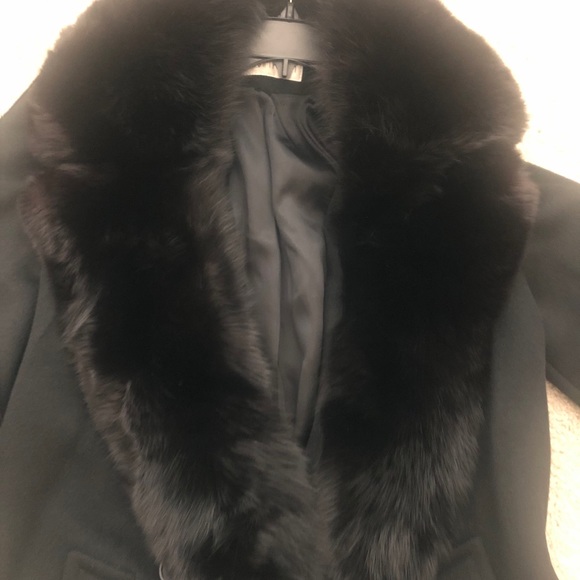 Calvin Klein Fur and Wool coat - Picture 3 of 11